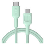 USB-C-kabel 1.2m 100W Greencell PowerStream Snabbladdning PD Mint Grön