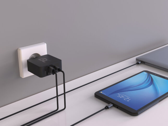 Green Cell Laddare USB-C 45W PD med USB-C kabel och extra USB-port för Asus ZenBook. HP Spectre. HP Envy x2 och andra. - Bild 3