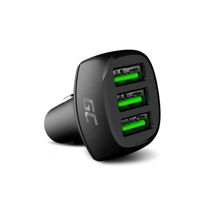 Green Cell PowerRide 54W 3xUSB 18W Bil laddare med Ultra Charge snabbladdningsteknologi. - Bild 1