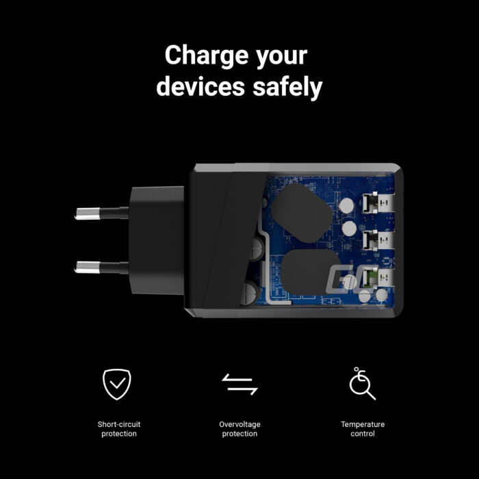 Green Cell ChargeSource 3 3xUSB 30W med snabbladdningsteknik Ultra Charge och Smart Charge. - Bild 5