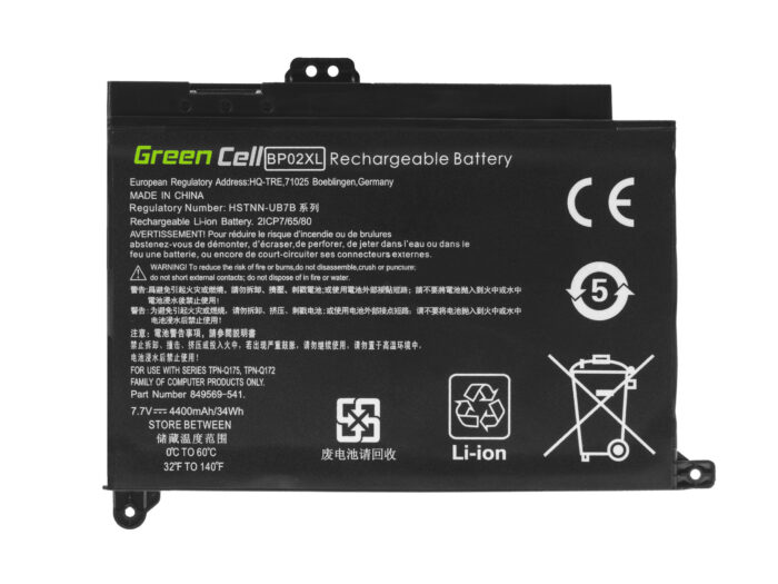 Green Cell Batteri BP02XL för HP Pavilion 15-AU 15-AU051NW 15-AU071NW 15-AU102NW 15-AU107NW 15-AW 15-AW010NW. - Bild 3