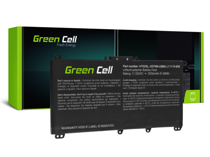 Green Cell Batteri HT03XL L11119-855 för HP 250 G7 G8 255 G7 G8 240 G7 G8 245 G7 G8 470 G7. HP 14 15 17. HP Pavilion 14 15. - Bild 1
