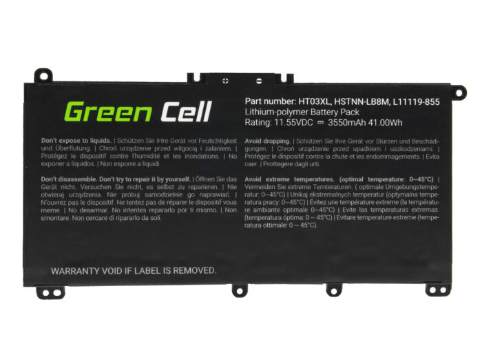 Green Cell Batteri HT03XL L11119-855 för HP 250 G7 G8 255 G7 G8 240 G7 G8 245 G7 G8 470 G7. HP 14 15 17. HP Pavilion 14 15. - Bild 4