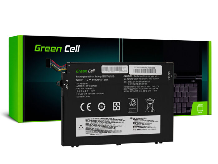 Green Cell Batteri L17C3P51 L17L3P51 L17M3P51 L17M3P52 för Lenovo ThinkPad E480 E485 E490 E495 E580 E585 E590 E595. - Bild 1