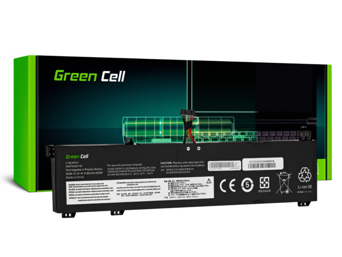 Green Cell L19C4PC1 L19M4PC1 Batteri för Lenovo Legion 5 5-15ARH05 5-15ARH05H 5-15IMH05 5-15IMH05H 5P-15ARH05H 5P-15IMH05H. - Bild 1