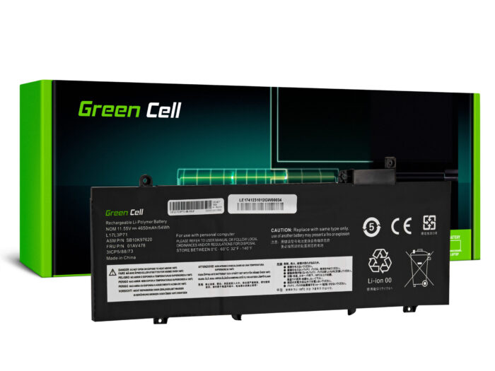 Green Cell L17L3P71 L17M3P71 L17M3P72 batteri för Lenovo ThinkPad T480s. - Bild 1