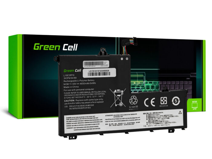 Green Cell batteri L19C3PF1 L19D3PF1 L19L3PF8 L19M3PF1 för Lenovo ThinkBook 14-IIL 14-IML 15-IIL 15-IML. - Bild 1