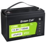 Green Cell CUBE LiFePO4 100Ah 12.8V 1280Wh Litiumjärnfosfatbatteri för Fotovoltaik. Husvagnar. Båtar.