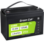 Green Cell CUBE LiFePO4 125Ah 12.8V 1600Wh Litiumjärnfosfatbatteri för Husvagn. Solenergi. Off-Grid System. Båt.