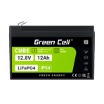 Green Cell CUBE LiFePO4 12Ah 12.8V 153.6Wh Litiumjärnfosfatbatteri för rullstol. leksak. skoter. - Bild 5