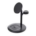 Greencell MagScape Induktiv Laddare Ställ 3-i-1 MagSafe för iPhone. Apple Watch. AirPods och andra trådlösa hörlurar.