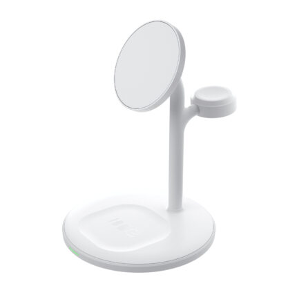 Greencell MagScape Induktiv Laddarstativ 3-i-1 MagSafe för iPhone. Apple Watch. AirPods och andra trådlösa hörlurar.