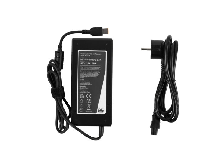 Nätadapter / Laddare Green Cell PRO 20V 11.5A 230W för Lenovo Legion Y520 Y530 Y540 Y720 Y730. - Bild 5
