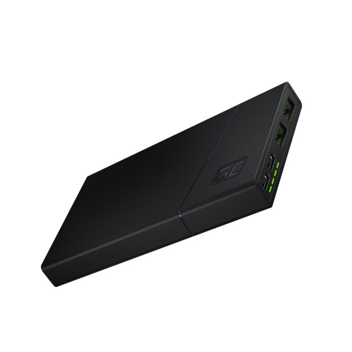 Strömbank Green Cell PowerPlay10S 10000mAh med snabbladdning 2x USB Ultra Charge och 2x USB-C PD 18W. - Bild 1