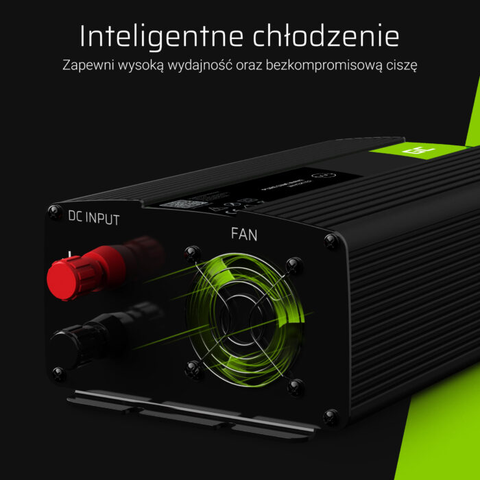 Green Cell Strömomvandlare 12V till 230V 500W/1000W Ren sinusvåg. - Bild 5