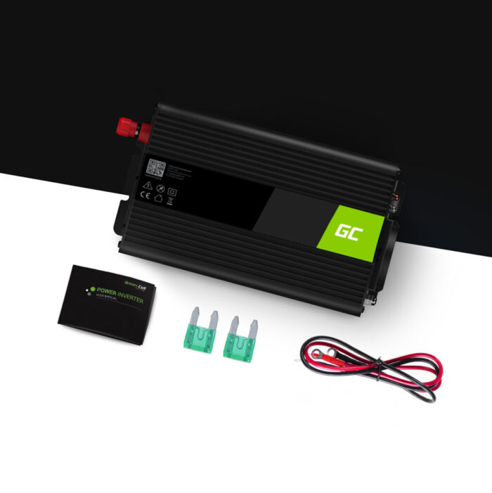 Green Cell Power Inverter UPS 12V till 230V Ren sinusvåg 300W/600W för ugnar och centrala värmepumpar. - Bild 2