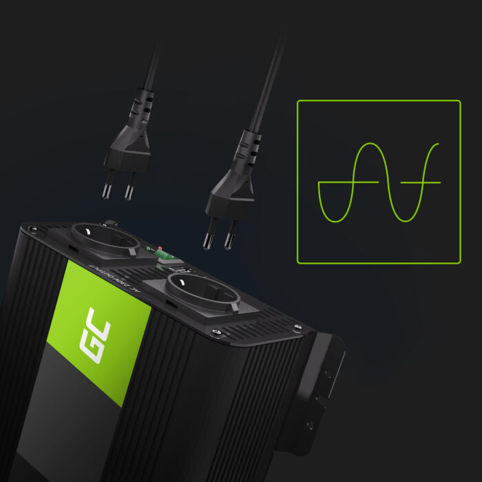 Green Cell Power Inverter PRO 12V till 230V 1000W/2000W Ren sinusvåg - Bild 5