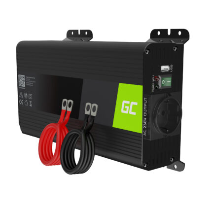 Green Cell Power Inverter PRO 12V till 230V 500W/1000W Ren sinusvåg.