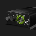 Green Cell Power Inverter PRO 12V till 230V 500W/1000W Ren sinusvåg. - Bild 2