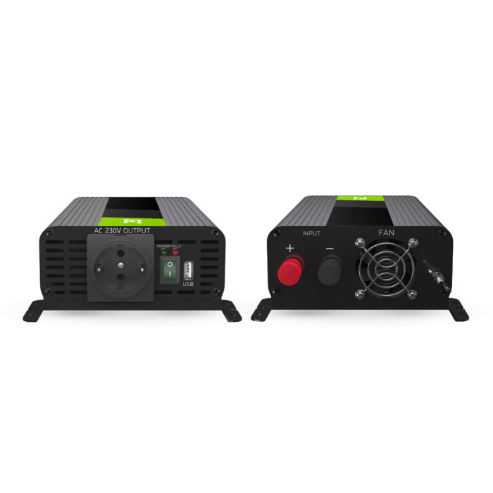 Green Cell Power Inverter PRO 12V till 230V 500W/1000W Ren sinusvåg. - Bild 3