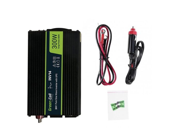 Green Cell Strömomvandlare 24V till 230V 300W/600W Ren sinusvåg - Bild 3