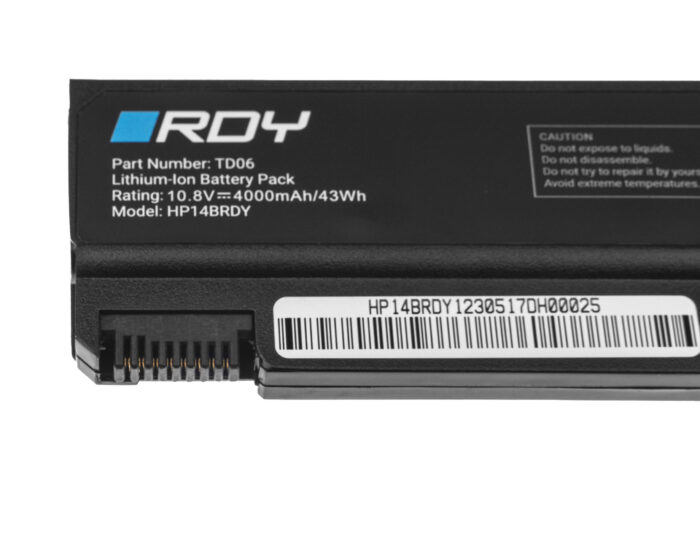 RDY Laptopbatteri TD06 TD09 för HP EliteBook 6930 6930p 8440p ProBook 6550b 6555b Compaq 6530b 6730b. - Bild 5