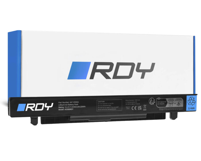 RDY Laptop Batteri A41-X550A för Asus A550 F550J F550L R510 R510C R510J R510JK R510L R510CA X550 X550C X550CA X550CC X550L - Bild 1