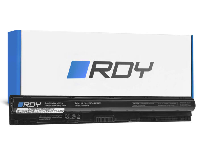 RDY Laptopbatteri M5Y1K för Dell Inspiron 15 3568 3555 3558 5551 5552 5555 5558 5559 17 5755 5758 5759 Vostro 3558 3568. - Bild 1