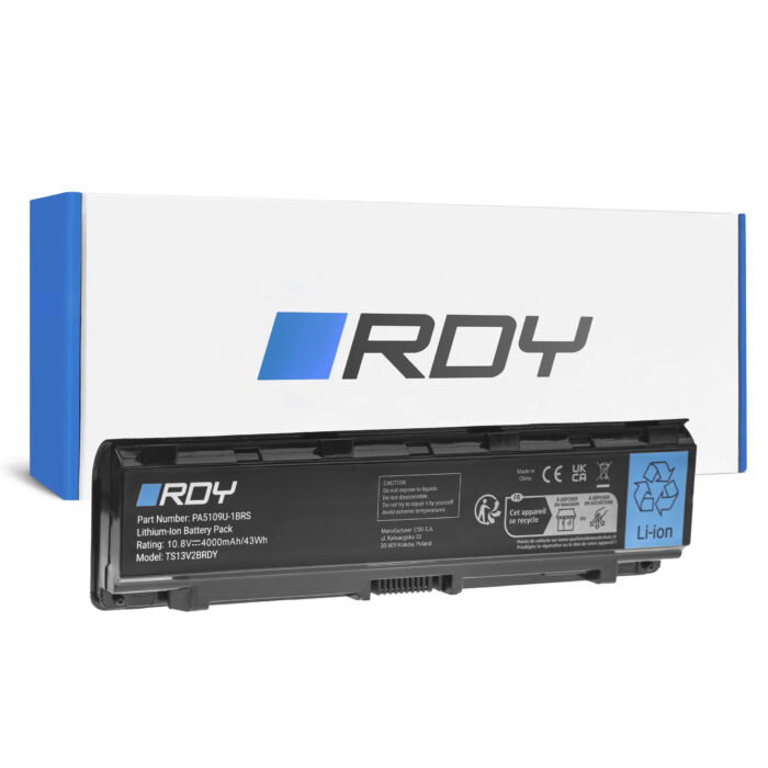RDY Laptopbatteri PA5109U-1BRS PA5110U-1BRS PABAS272 för Toshiba Satellite C50 C50D C55 C55D C70 C75 C75D L70. - Bild 1