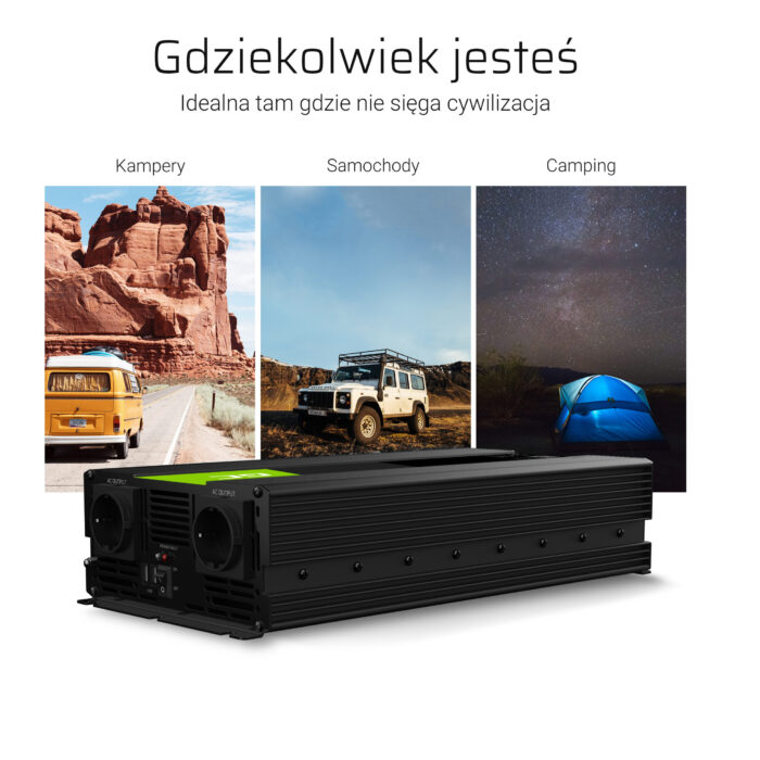 Green Cell Power Inverter 12V till 230V 2000W/4000W Modifierad sinusvåg - Bild 5