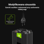 Green Cell Strömomvandlare 12V till 230V 150W/300W Modifierad sinusvåg. - Bild 3