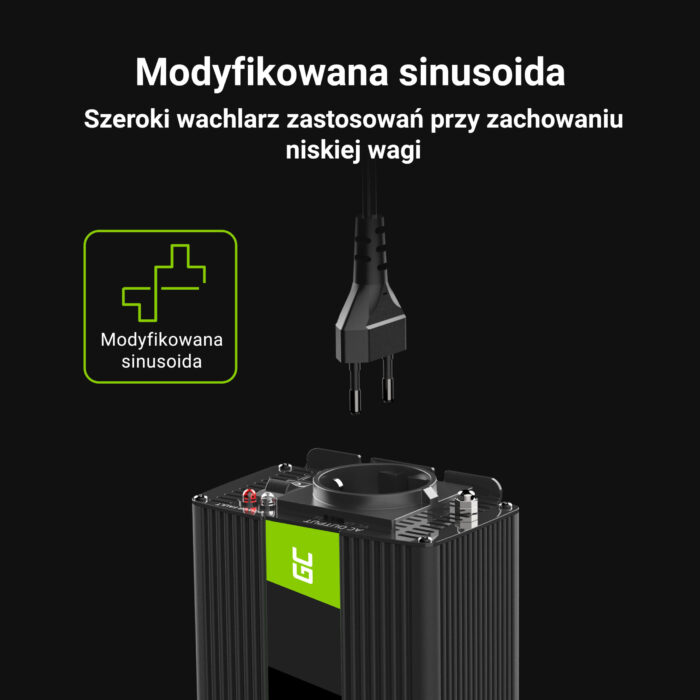Green Cell Strömomvandlare 12V till 230V 150W/300W Modifierad sinusvåg. - Bild 3