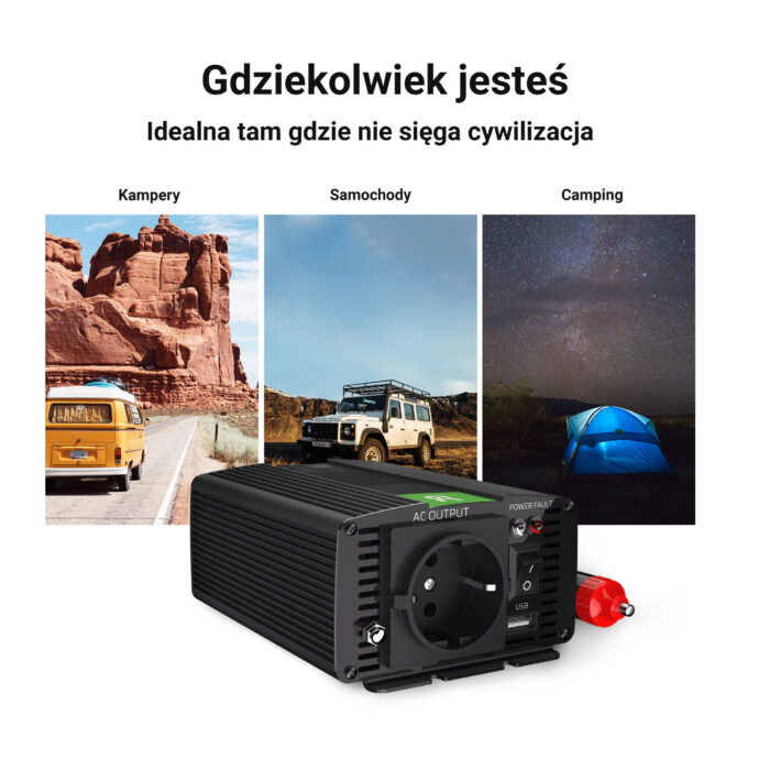 Green Cell Strömomvandlare 12V till 230V 150W/300W Modifierad sinusvåg. - Bild 4