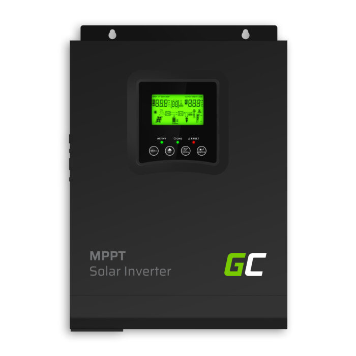 Solinvärtare Off Grid omvandlare med MPPT Green Cell Solar Charger 12VDC 230VAC 1000VA / 1000W Ren Sinusvåg. - Bild 1