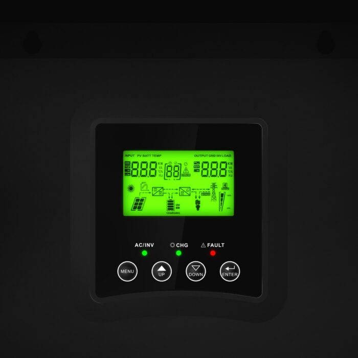 Solärt Växelriktare Från Nätet omvandlare Med MPP TGreen Cell Solcellsladdare 24VDC 230VAC 3000VA/3000W Ren Sinusvåg. - Bild 3