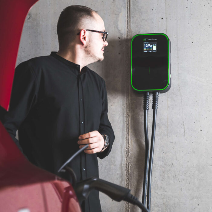 Wallbox Green Cell EV PowerBox 22kW laddare med typ 2-kabel (6m) för laddning av elbilar och Plug-In hybrider. - Bild 2