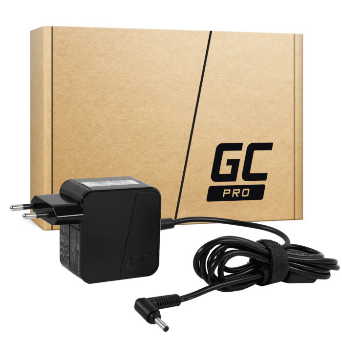 Nätaggregat Laddare Green Cell PRO 19V 2.37A 45W för Asus R540 X200C X200M X201E X202E Vivobook F201E S200E ZenBook UX31A UX32V. - Bild 1