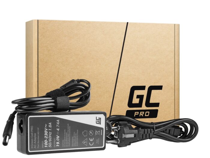 Green Cell PRO Laddare / AC Adapter för HP Envy Pavilion DV4 DV5 DV6 Compaq CQ61 CQ62 19V 4.74A. - Bild 1