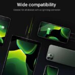 Set 3x Green Cell-kabel Green Cell Ray USB - Lightning 120cm för iPhone. iPad. iPod. vit LED. snabbladdning. - Bild 5
